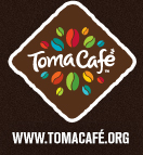Logo do programa TomaCafé da Colômbia.
