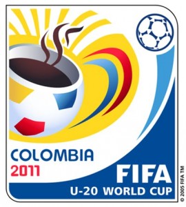 Logotipo do Mundial sub 20 realizado na Colômbia em 2011.